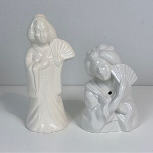 2 Vintage Geisha Ceramic Tiki Mugs Benihana Drinkware